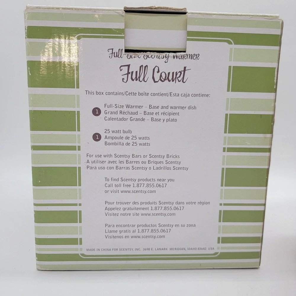 Scentsy Full Court Basketball Full Size Wax Warmer Model DSW-FCRT With Box